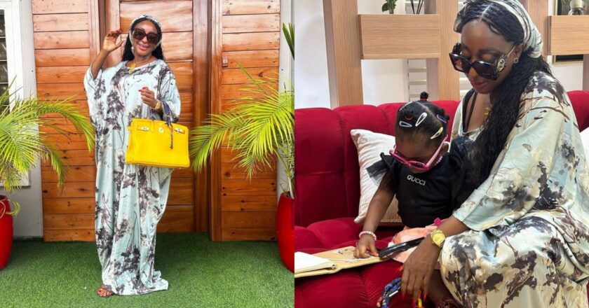 Ini Edo celebrates Father’s Day by sharing a new photo of herself and her daughter