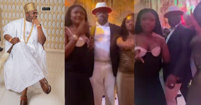 Video: Oba Elegushi’s Precious Moment with His Daughters