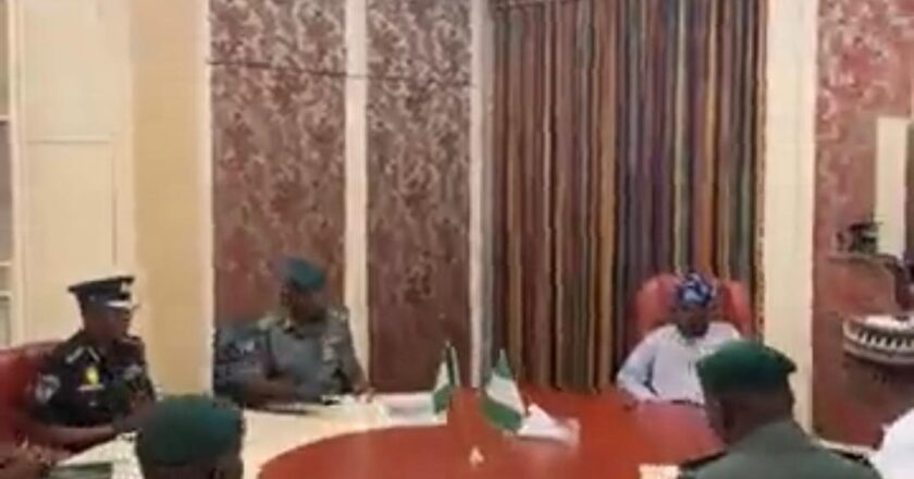 Tinubu Conducts Initial Meeting With National Security Adviser, Fresh Batch of Security Chiefs, IGP