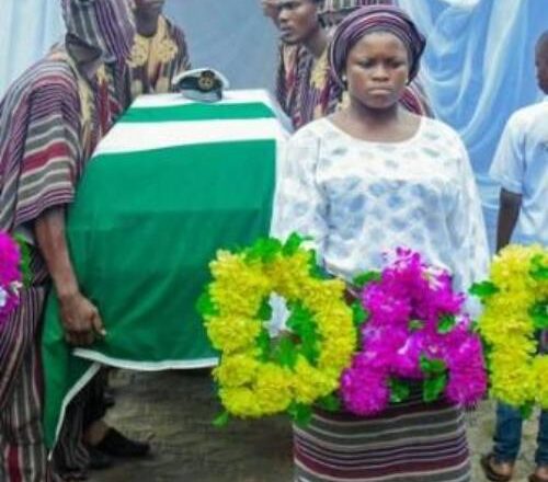 Photos from the burial of Mercy Johnson-Okojie’s father