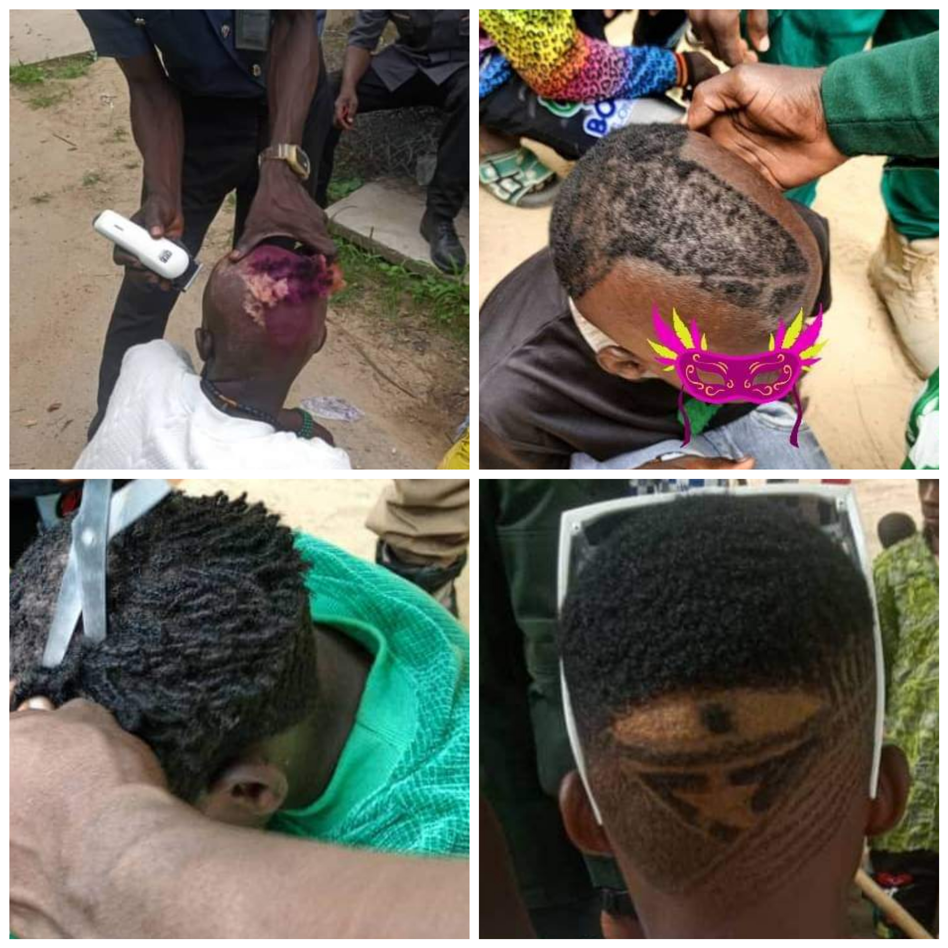Borno Hisbah officials shave youths? hair; say it is against morals, ethics and culture of the state