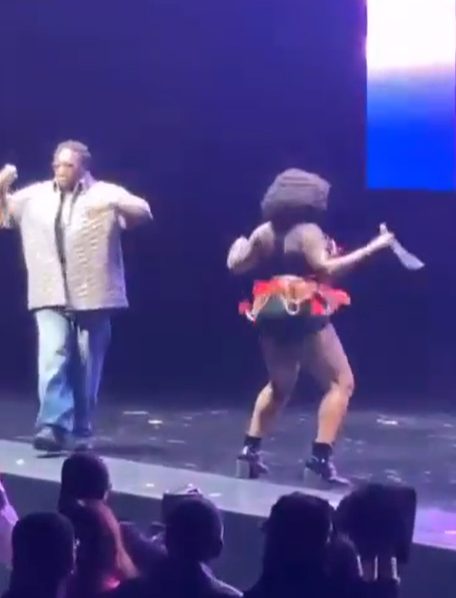 Moment a dancer fell while dancing during Wande Coal?s performance at the 16th Headies awards (video)