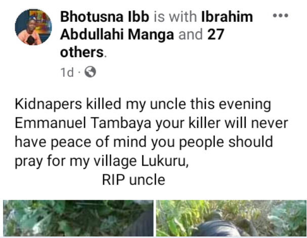 Emmanuel Tambaya - Victim of Kidnapping in Kaduna