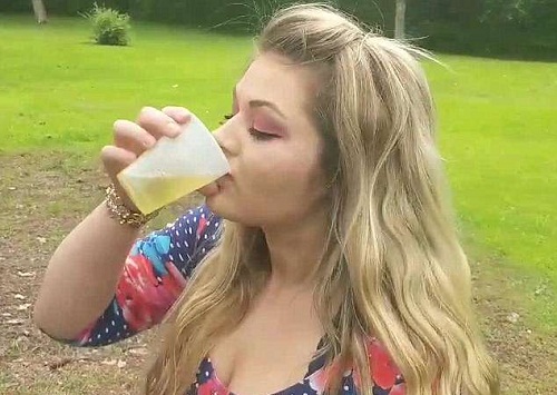 Unbelievable: Meet The Woman Who Drinks Her Own Dog’s Urine To Cure Her Acne [Photos]