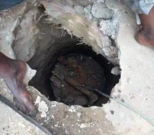 Young Girl Strangled To Death And Dumped Inside Septic Tank In Port Harcourt [Graphic Photos]
