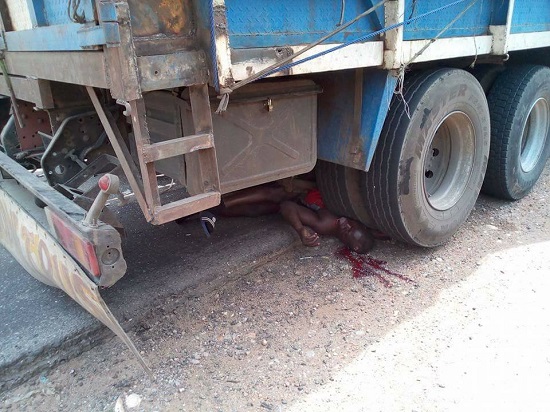 Man Sleeping Under Trailer Crushed to Death In Ebonyi State [Photos]