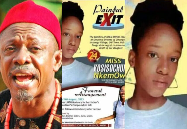 Nkem Owoh Speaks Up about the Passing of His Daughter, Following Accusations of Neglect