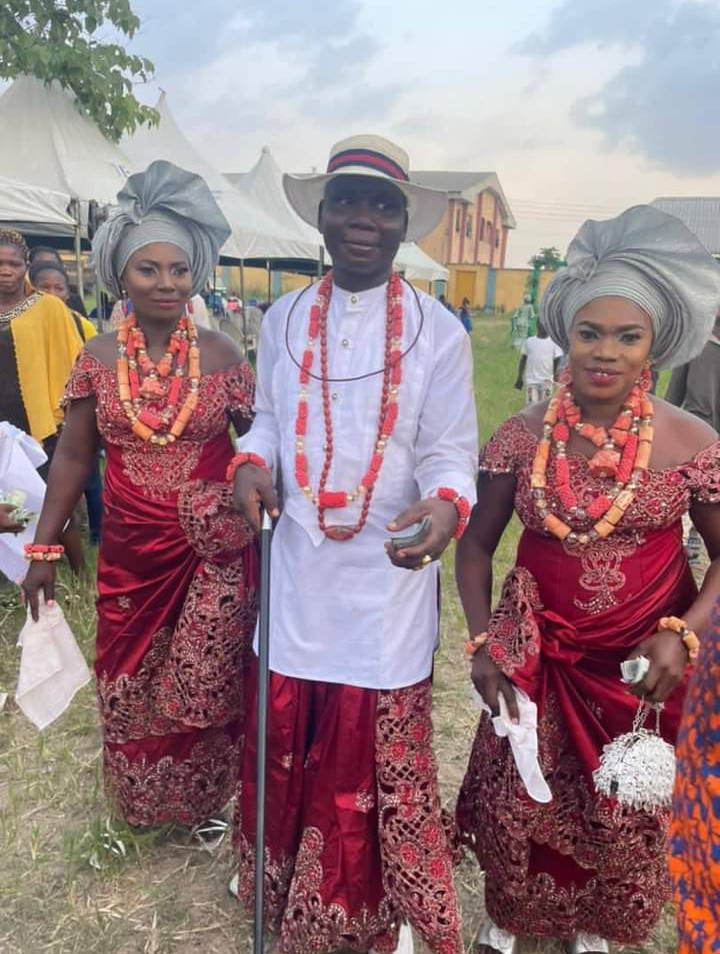 Photos/video from wedding ceremony of Delta man and his two pregnant brides 