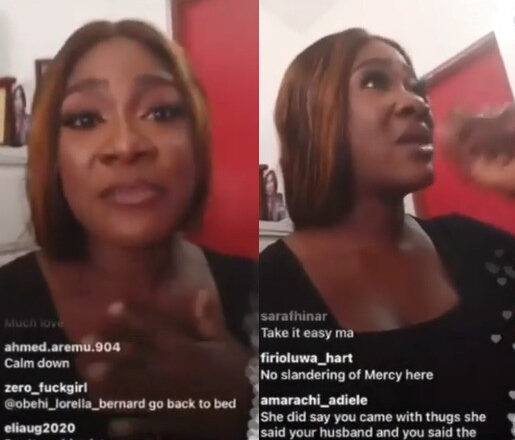 Actress Mercy Johnson Okojie visits her daughter's school as she responds to claims made by a certain lady that she stormed her daughter's school with thugs (video)