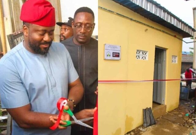 Nigerians Trolls Desmond Elliot Online For Commissioning a Public Toilet [Photos]