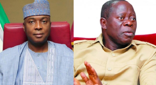 Oshiomhole Comes Back For Saraki Gives Him Conditions To Avoid Being Impeached As Senate President