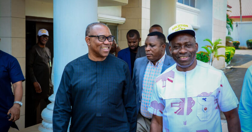 Photos of Peter Obi’s Visit to Anambra State Governor Charles Soludo