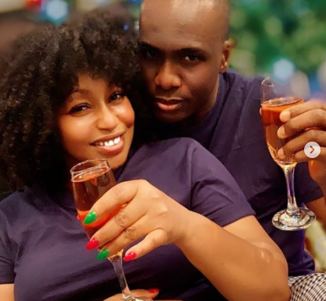 Rita Dominic shows off her man, Daily Times Publisher Fidelis Anosike (photos)