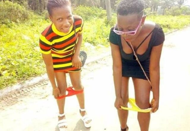 Two Ladies Pulled Down Their Panties in Public to Dare Yahoo Boys [Photo]