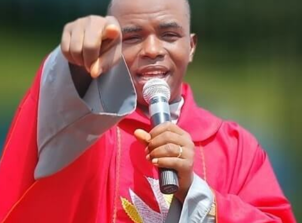 "We say no" Mbaka's supporters attack new priest brought as replacement as Mbaka is removed from Adoration Ministry and sent to Monastery (video)