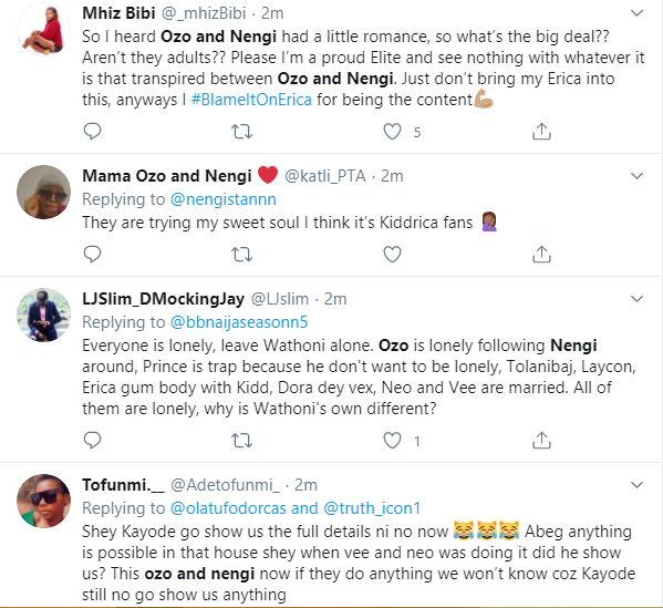 #BBNaija: Late night videos of Ozo touching Nengi triggers reactions