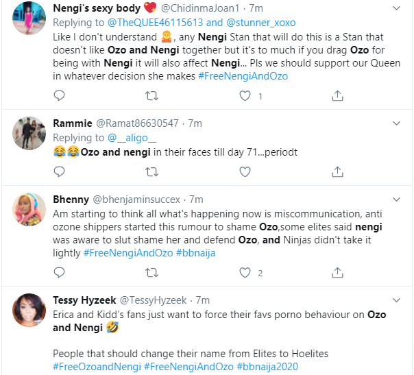 #BBNaija: Late night videos of Ozo touching Nengi triggers reactions