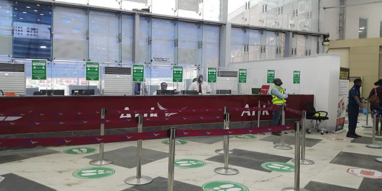 Low turnout witnessed as airports resume for domestic flights (photos)