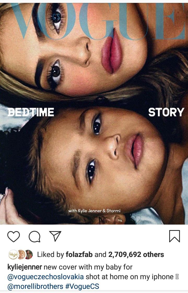Kylie Jenner and her 2-year-old daughter, Stormi Webster are the cover stars of Vogue Czechoslovakia (photos)