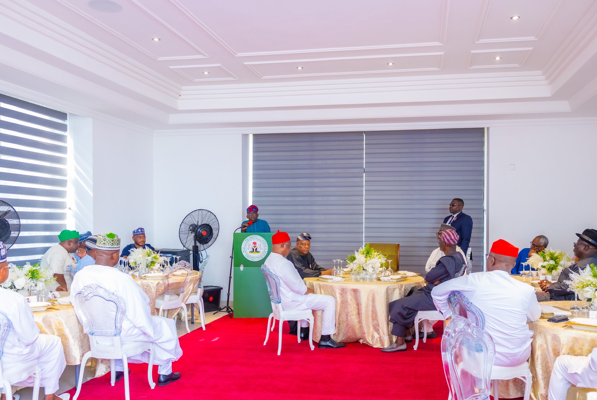 Vice President Shettima, Governors visit Tinubu in Lagos (photos)