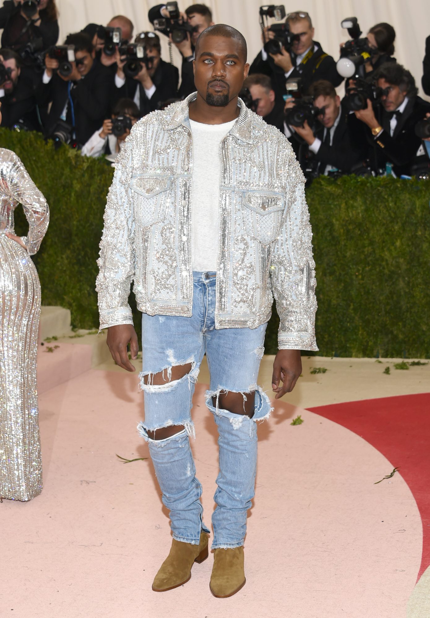 Kanye West's daughter North wore 2016 Met Gala Balmain jacket to Kardashian Christmas Eve party