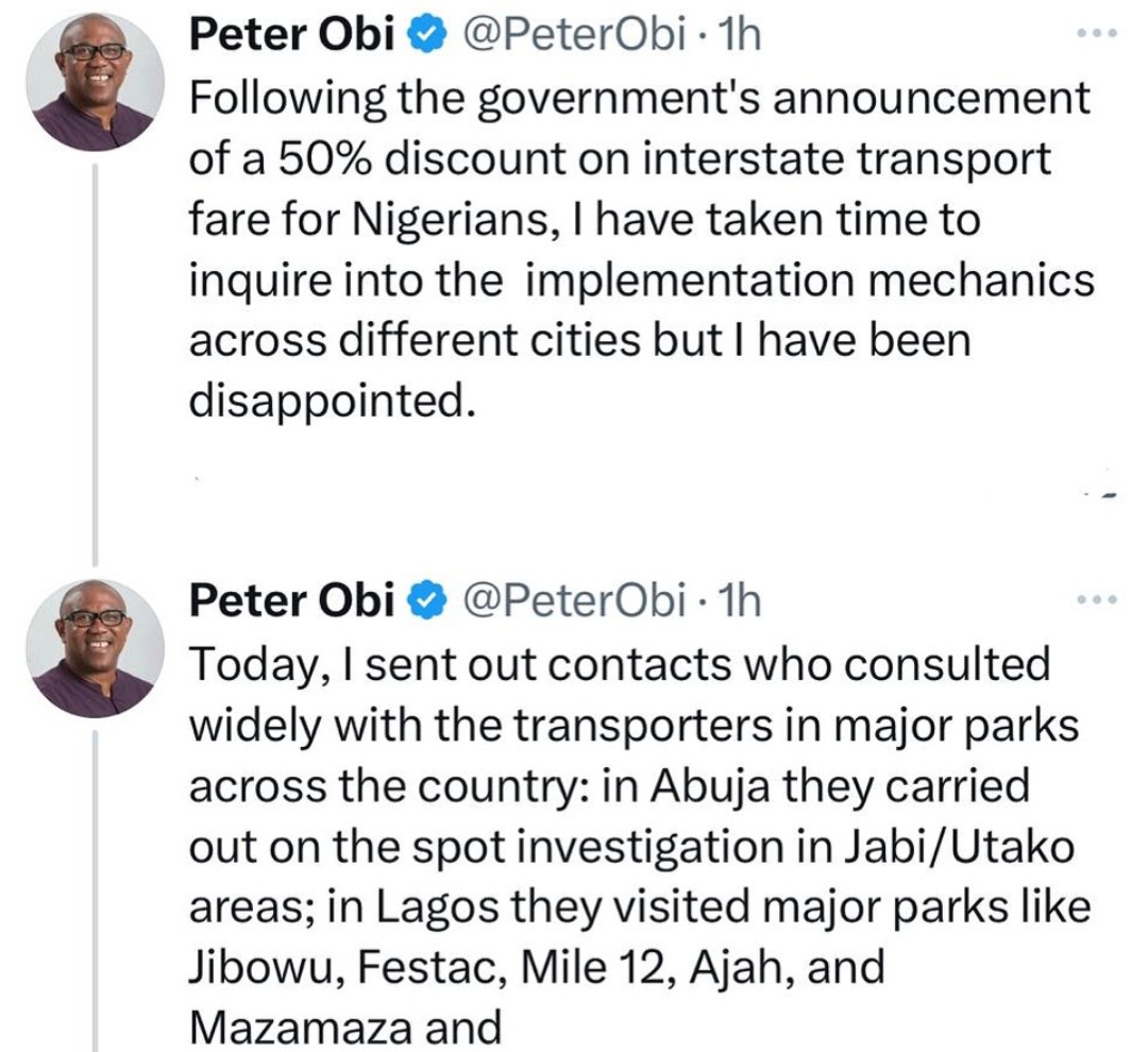 Demolition of houses for presidential fleet is inconsiderate project ? Peter Obi