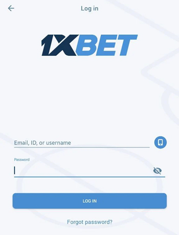 1xBet Username and Password