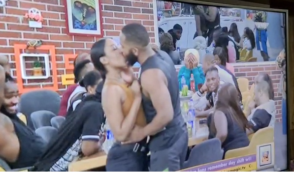 #BBNaija: Kiddwaya picks Erica as the girl he likes the most in the house and kisses her passionately (video)