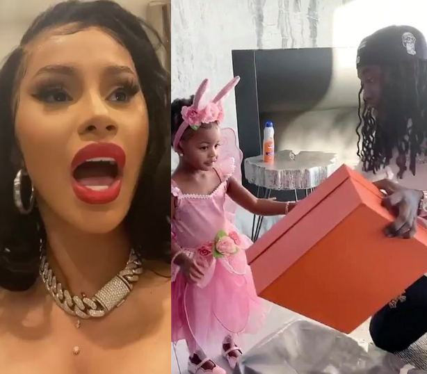 Cardi B defends husband Offset after he's called out for buying their 2-year-old daughter Kulture a Birkin bag - NewsNow Nigeria