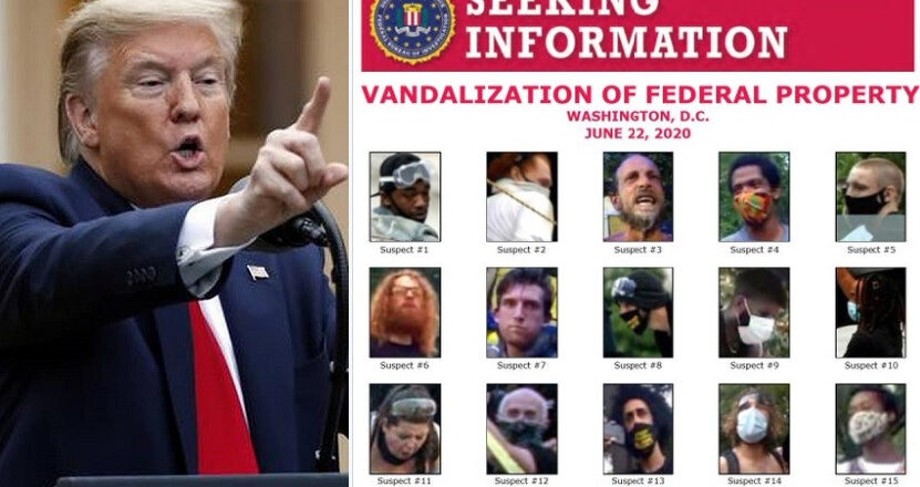 Donald Trump Confirms Many Arrested, Seeks Help Identifying 15 Suspects for Vandalizing Federal Property