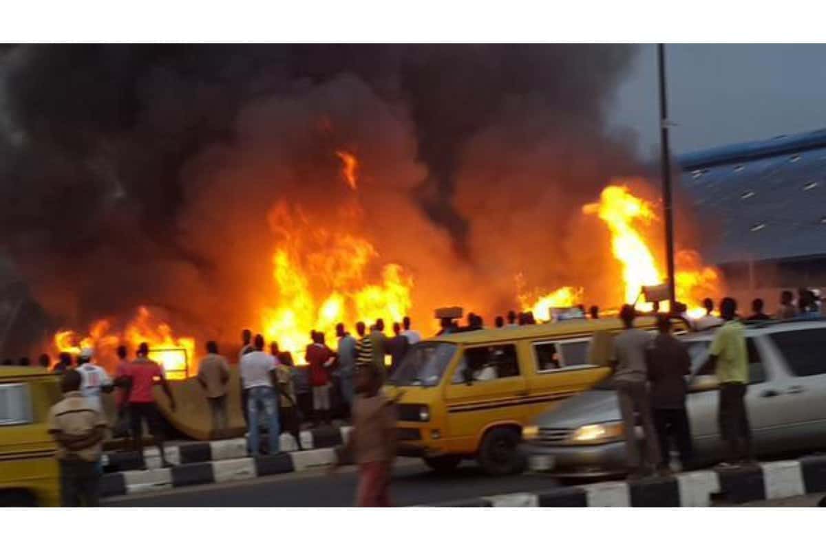 Report: Blaze at NNPC station causes extensive damage to properties in Ogba, Lagos