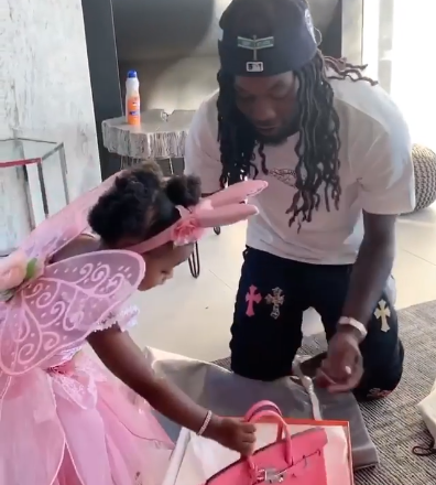 Offset gifts his and Cardi B's daughter, Kulture a Birkin bag for her 2nd birthday