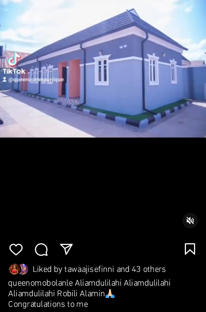 Queen Omobolanle new house