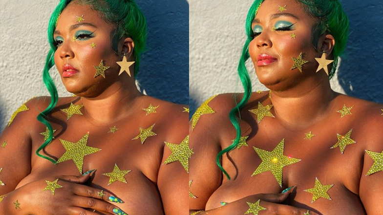 Singer Lizzo’s latest photo shoot features a topless pose