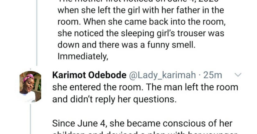 Alleged Rape of Three-Year-Old Girl by Father in Ibadan