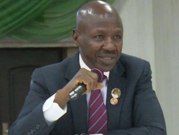 EFCC boss, Ibrahim Magu vows to pursue looters in Ghana