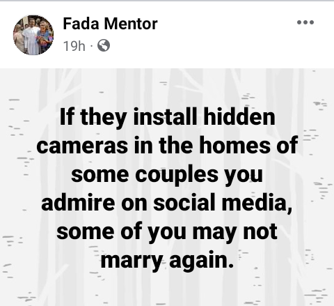 "If they install hidden cameras in the homes of some couples you admire on social media, some of you may not marry again" - Nigerian Catholic priest says