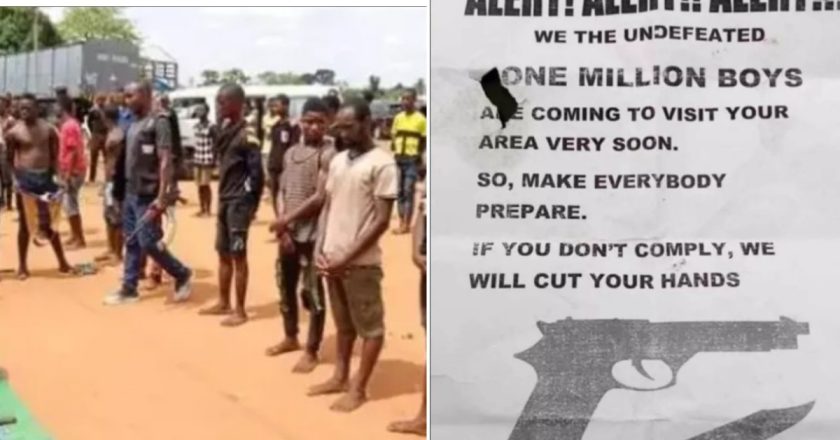 ”Area Boys from Mushin Invite ‘1 Million Boys’ Gang to Play – See Purported Letter (Photo)