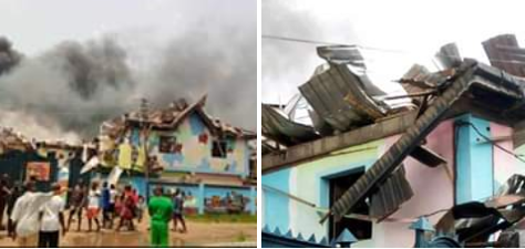 ‘Thank God it wasn’t during school hour’ – Mother shares photos of her son’s primary school destroyed by the Lagos explosion