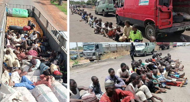 Security Operatives Intercept 150 Travelers and Almajiri Children in Kaduna