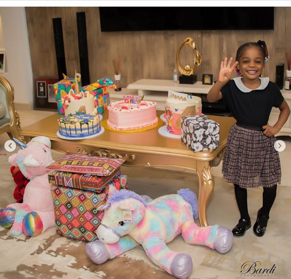 Super Eagles star, John Ogu and his ex-wife Vera Akaolisa team up for their daughter's birthday