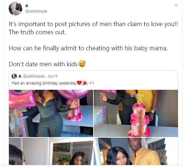 Nigerian lady reveals why it is good to post your boyfriend's photo on social media after finding out her lover was cheating
