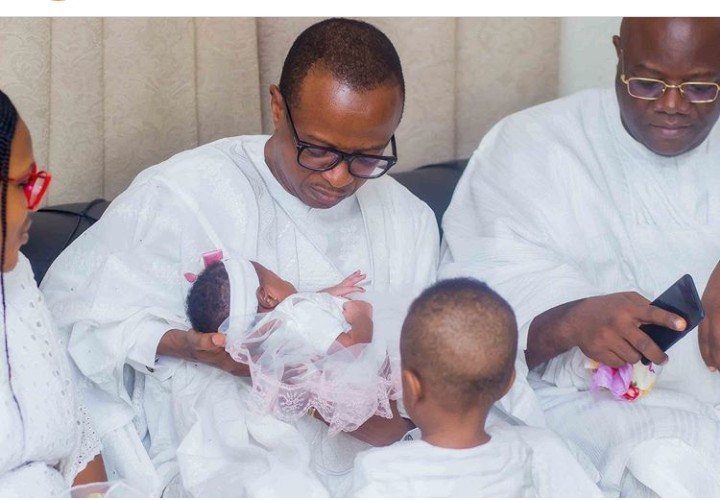 Sunmbo Adeoye shares photos from her daughter's naming ceremony that was celebrated via Zoom