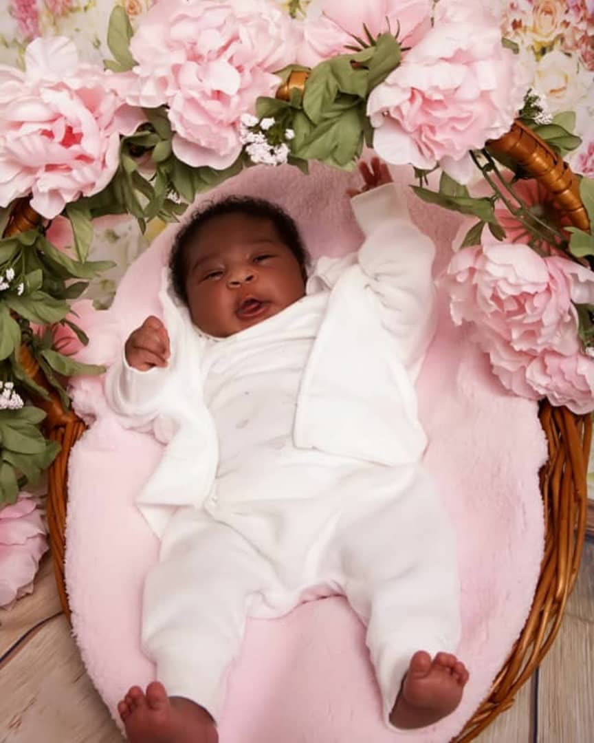 Mercy Johnson-Okojie shares adorable photos of her baby, Divine-Mercy