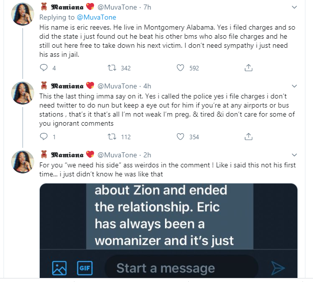  Lady calls for her boyfriend's arrest for allegedly assaulting her while pregnant with their child