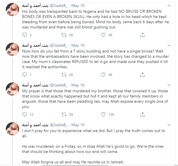 Nigerian lady narrates how her brother was