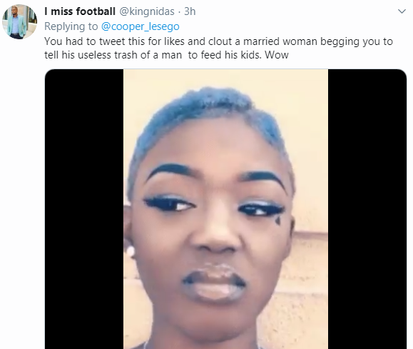 Sidechic receives heartbreaking message from her sugar daddy's wife
