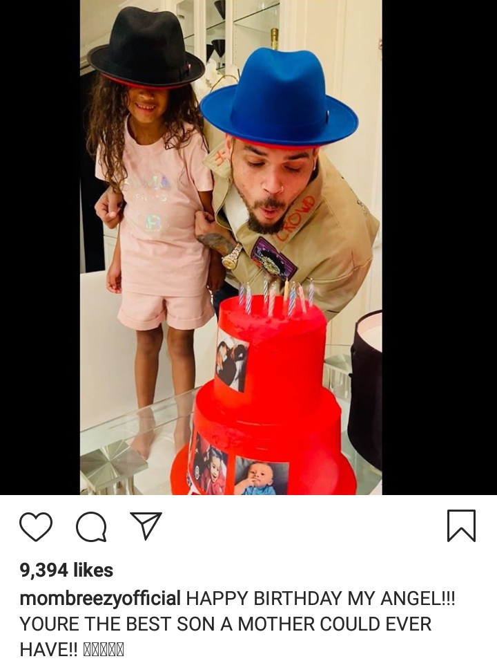 Chris Brown's daughter Royalty Brown sings to him on his birthday in a cute video