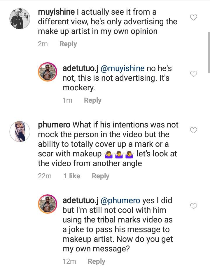 Model with prominent tribal marks, Adetutu OJ calls out Broda Shaggi for his 