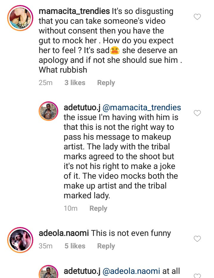 Model with prominent tribal marks, Adetutu OJ calls out Broda Shaggi for his 